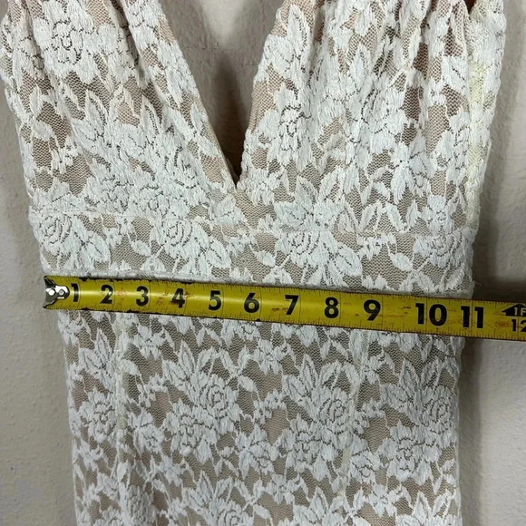 Lulus Fashion Lace Off Ivory Lace Dress beige off white size XS - Picture 9 of 15